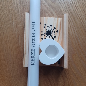 Kerze statt Blume