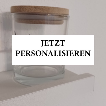 Aufbewahrungsglas - personalisiert